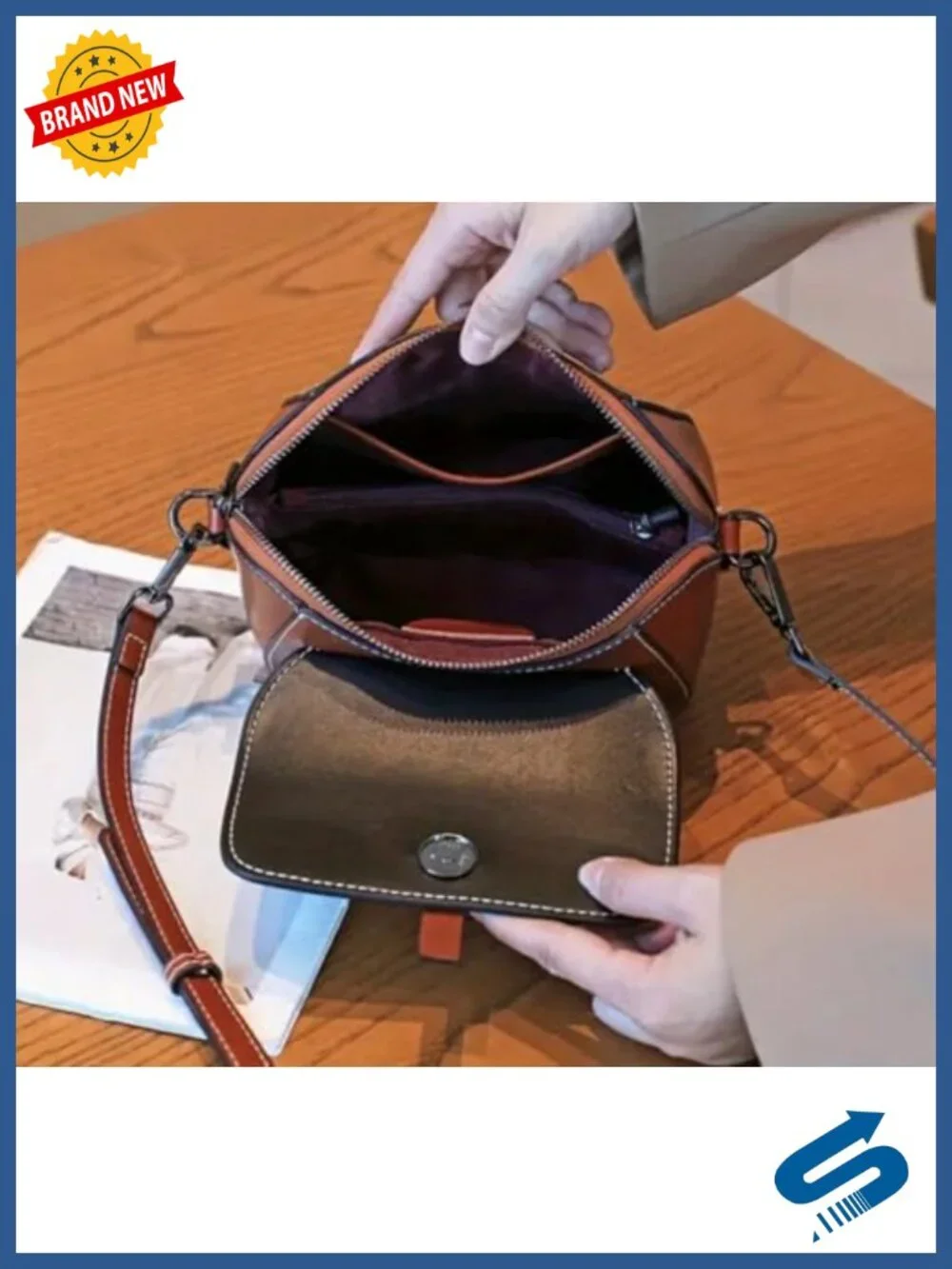 Genuine Leather Mini Small Crossbody Shoulder Bag